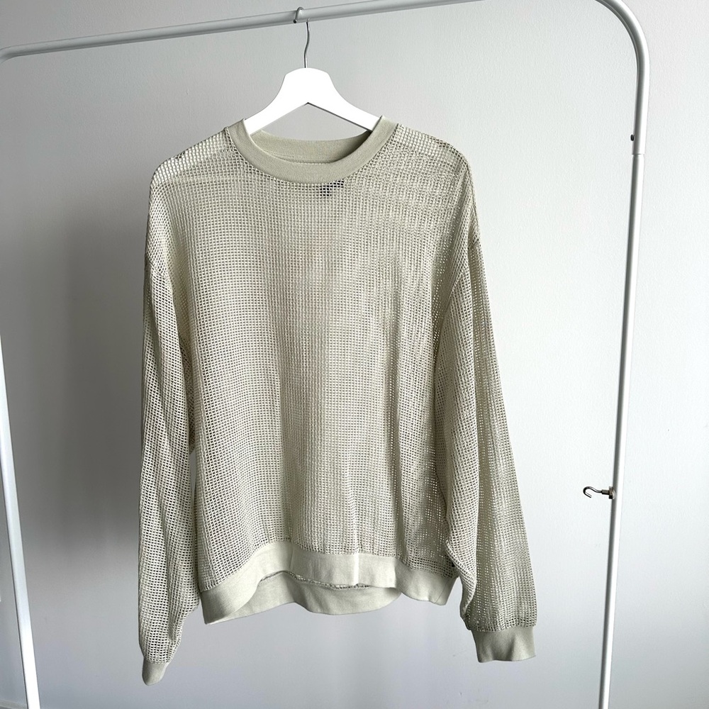 Stussy Cotton Mesh Long sleeve Crew